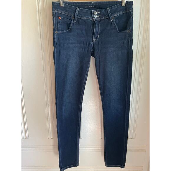 Hudson Low-Rise Collin Flap Skinny Jeans York Wash 28 - Picture 2 of 8